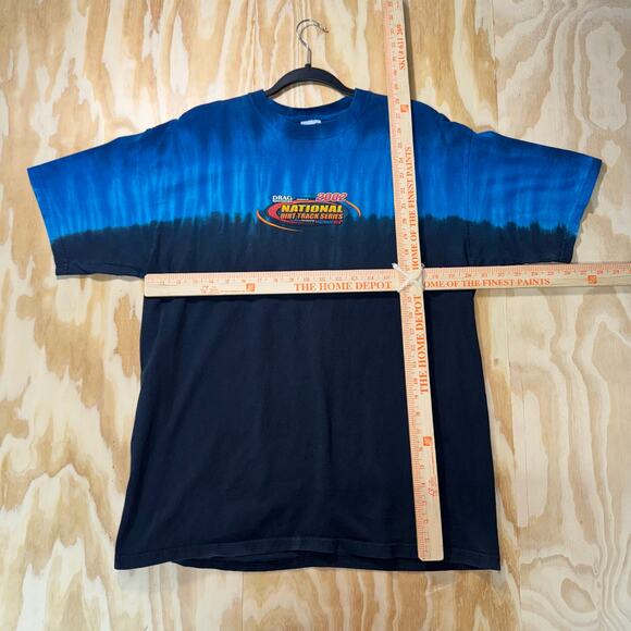 Vintage Y2K drag race motorcycle tie dye biker 2000s t-shirt - Picture 4 of 4